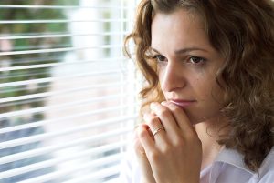 Young woman is in the fair about her future