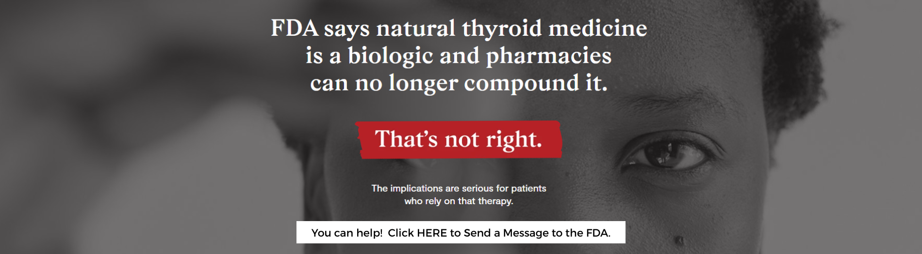 Grassroots Natural Thyroid Call FDA